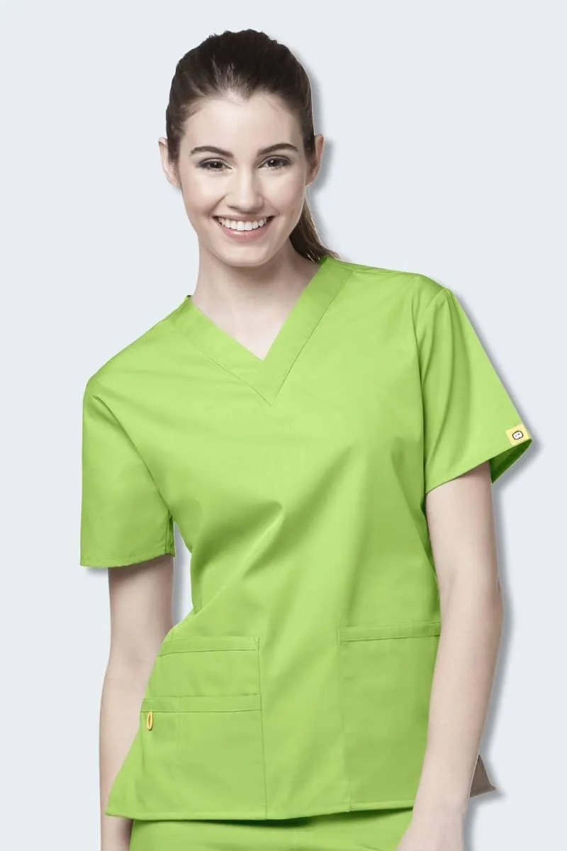 6016 WonderWink Bravo 5 Pocket V-neck Women's Scrubs Top