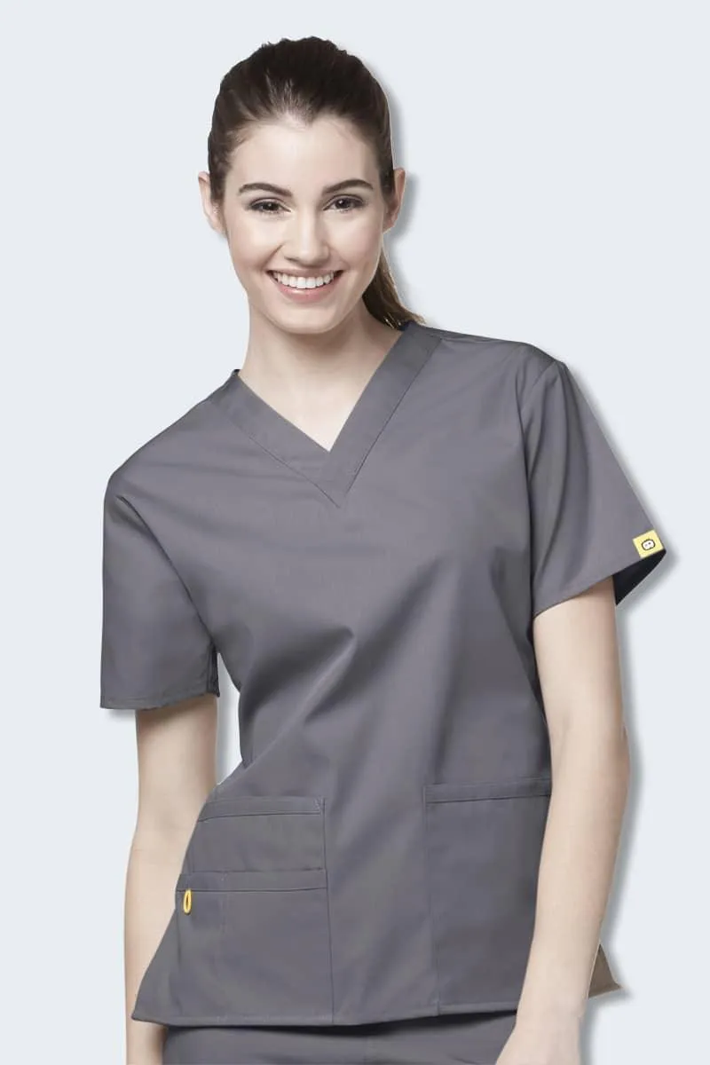 6016 WonderWink Bravo 5 Pocket V-neck Women's Scrubs Top