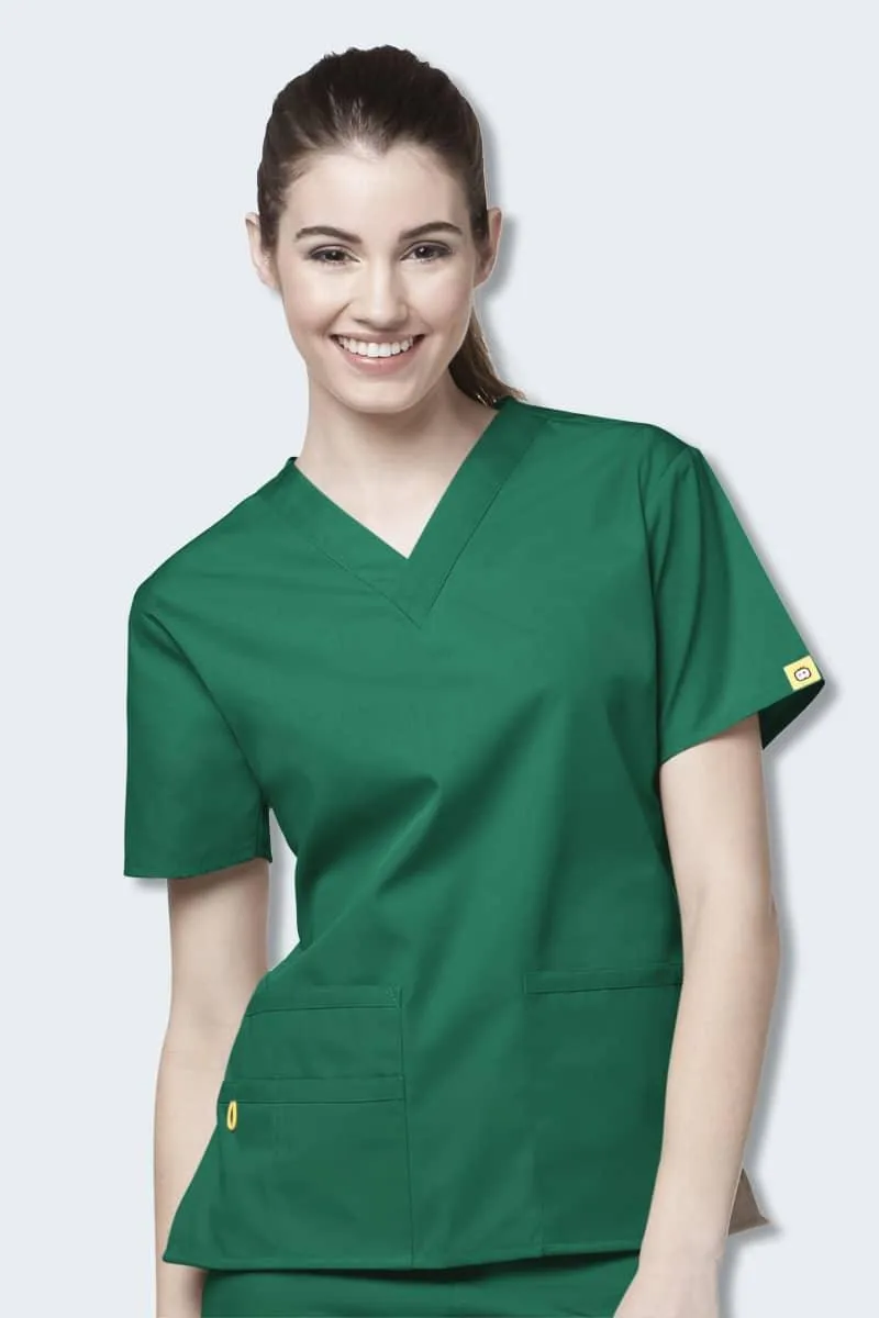 6016 WonderWink Bravo 5 Pocket V-neck Women's Scrubs Top