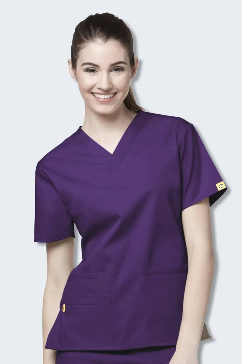 6016 WonderWink Bravo 5 Pocket V-neck Women's Scrubs Top