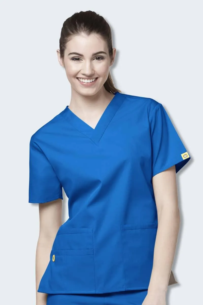 6016 WonderWink Bravo 5 Pocket V-neck Women's Scrubs Top