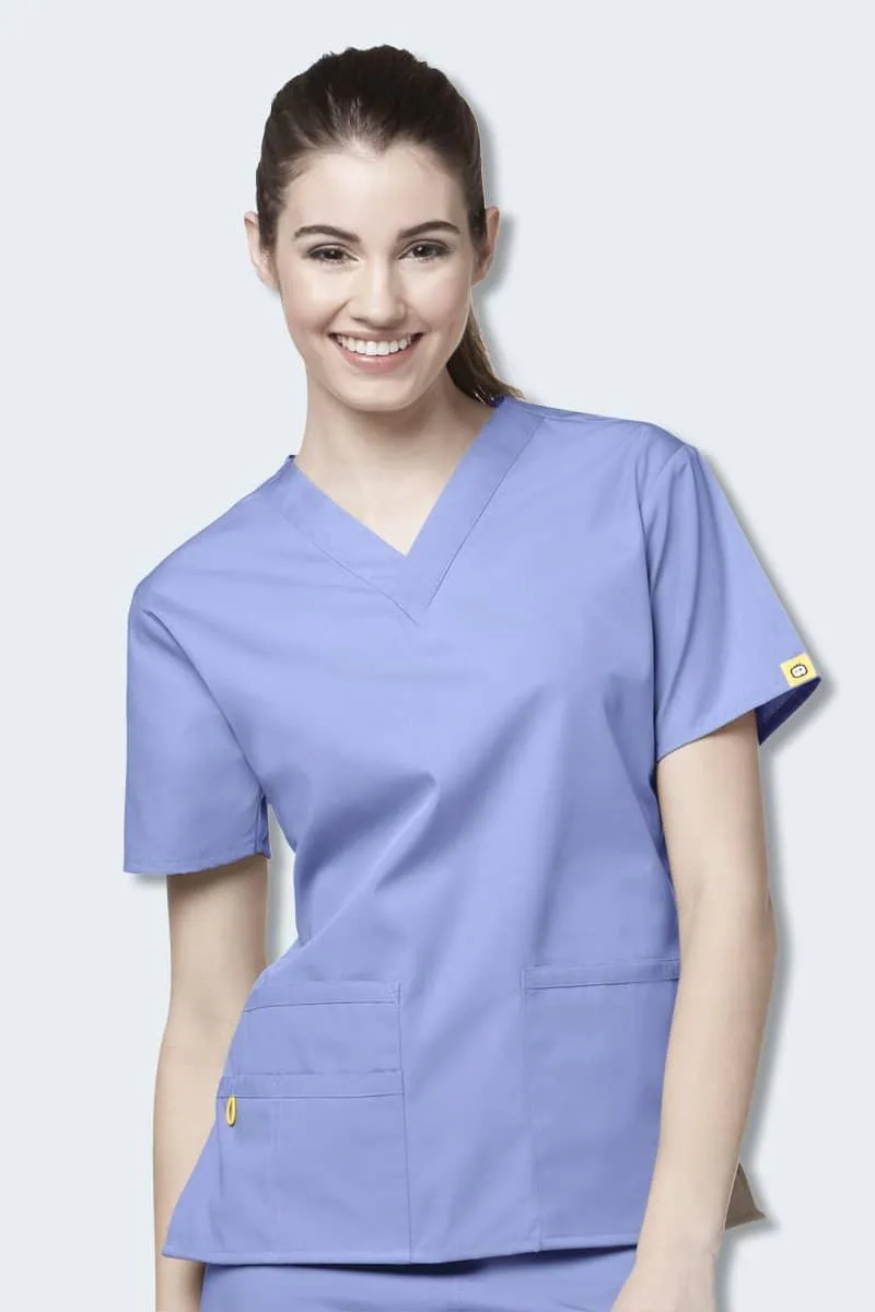 6016 WonderWink Bravo 5 Pocket V-neck Women's Scrubs Top