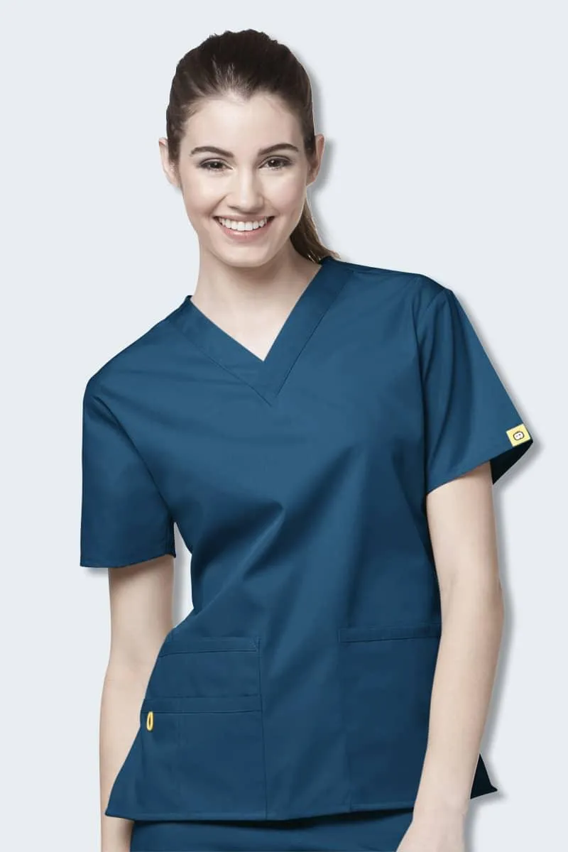 6016 WonderWink Bravo 5 Pocket V-neck Women's Scrubs Top