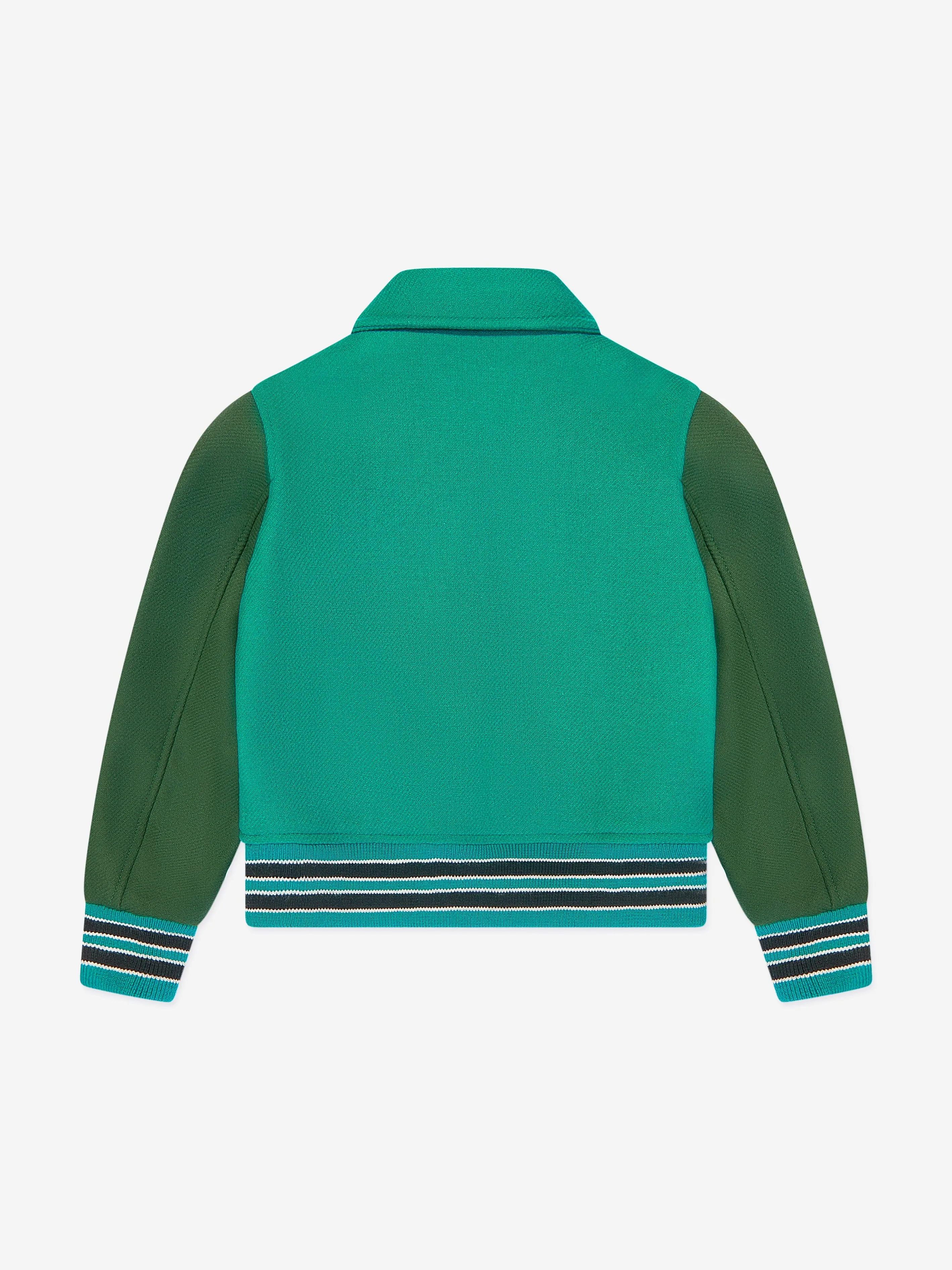 Amiri Boys Bones Sleeve Spots Jacket in Green