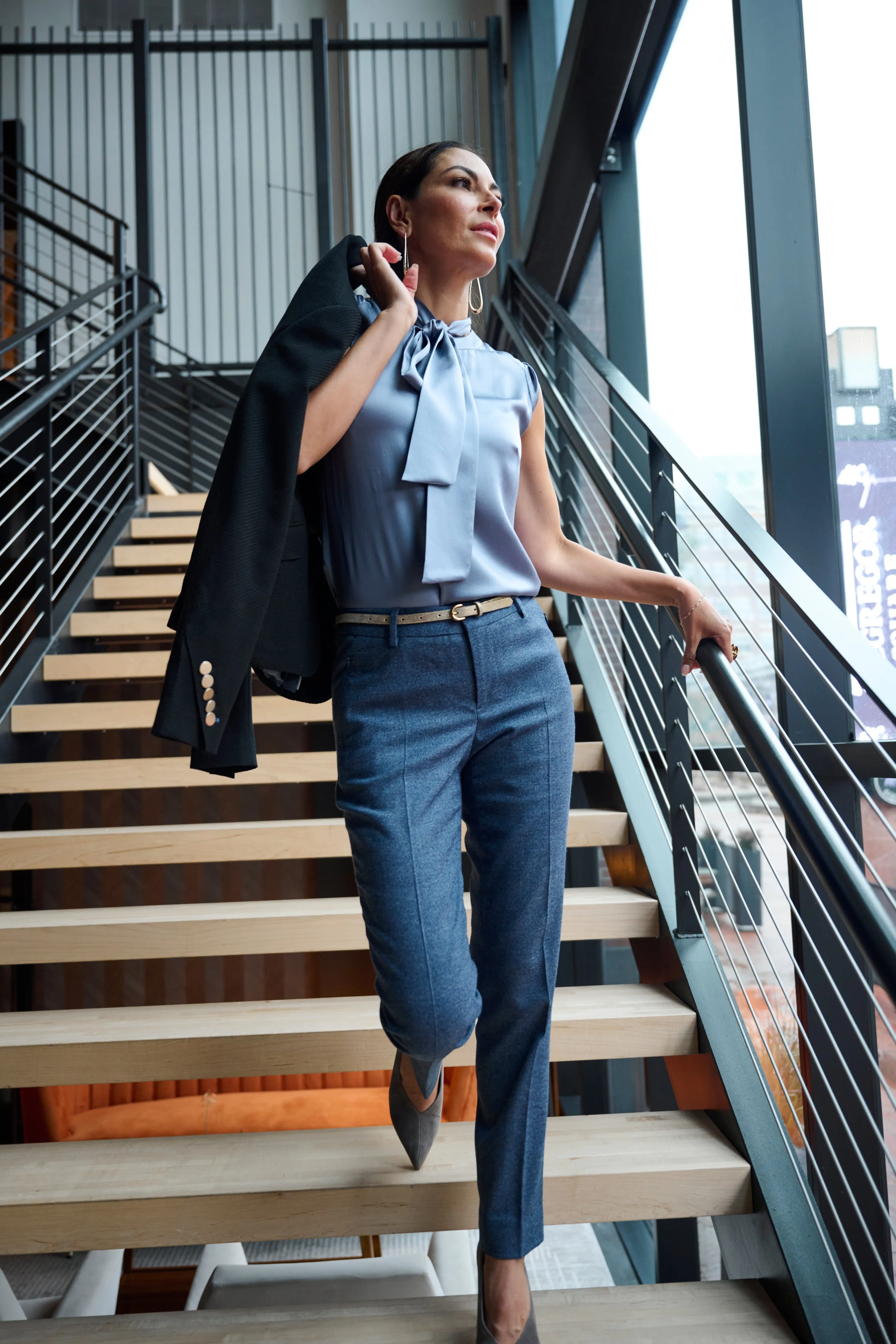 Ankle Pant - Denim Look Flannel- Sold out!