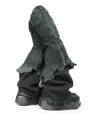 BAGGY BLACK OVERLAID LEATHER