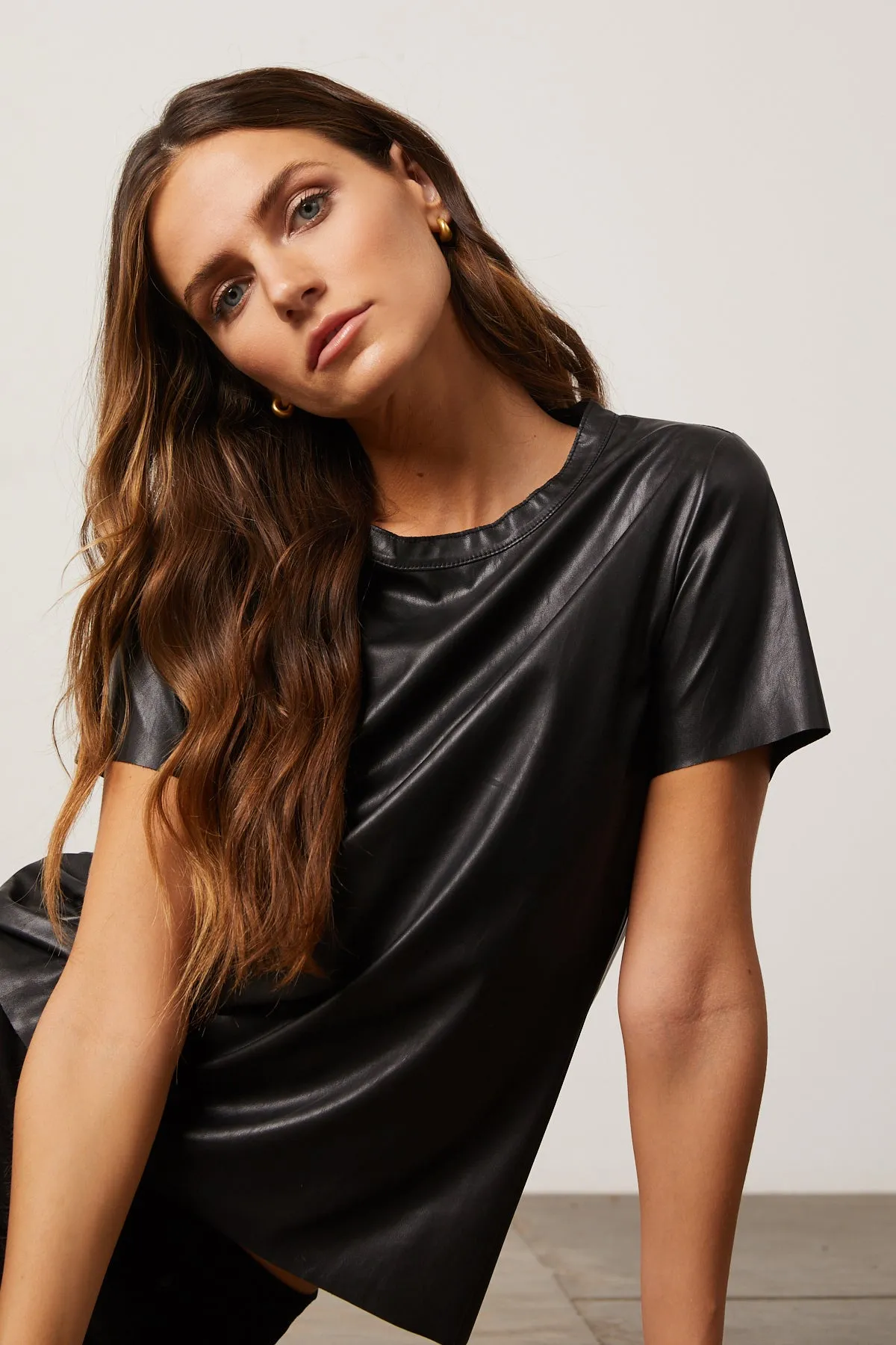 Bailey 44 Haven Vegan Leather Top in Black