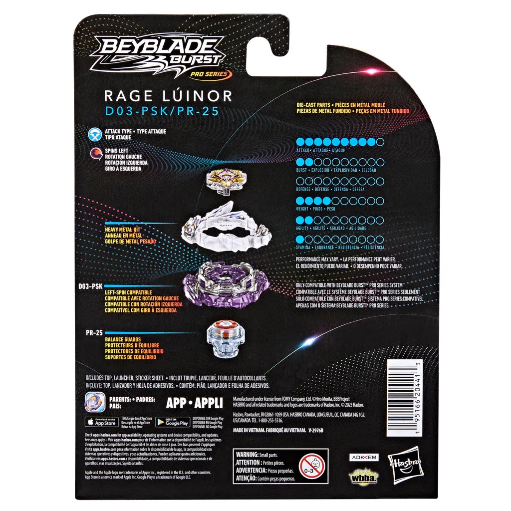 Beyblade Burst Pro Series Starter Pack - Rage Luinor