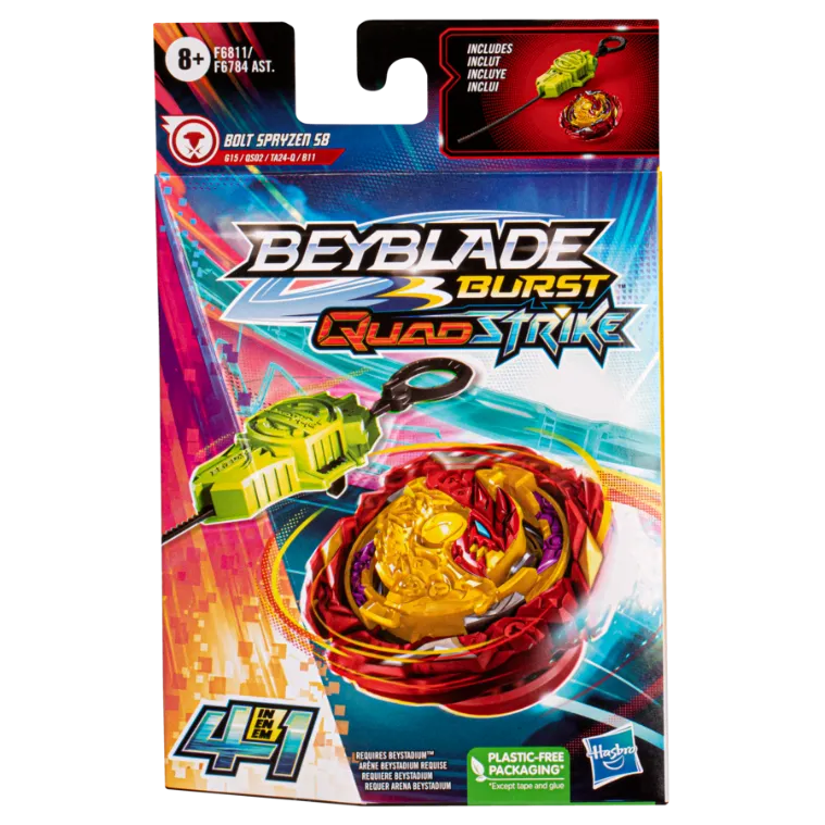 Beyblade Burst Quadstrike Bolt Spryzen S8 Starter Pack