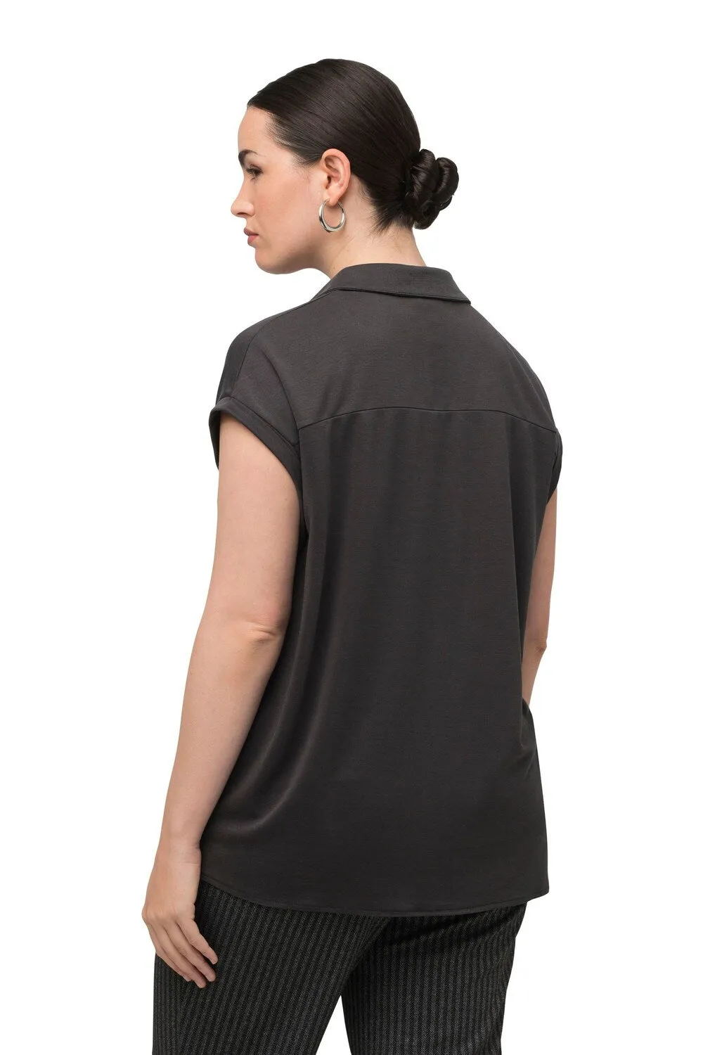 Blouse Ulla Popken, dark brown