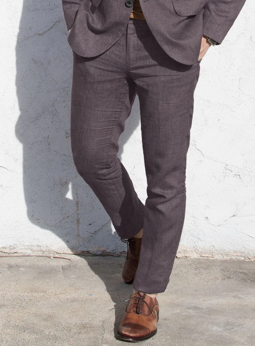 Campari Mystic Mauve Linen Pants