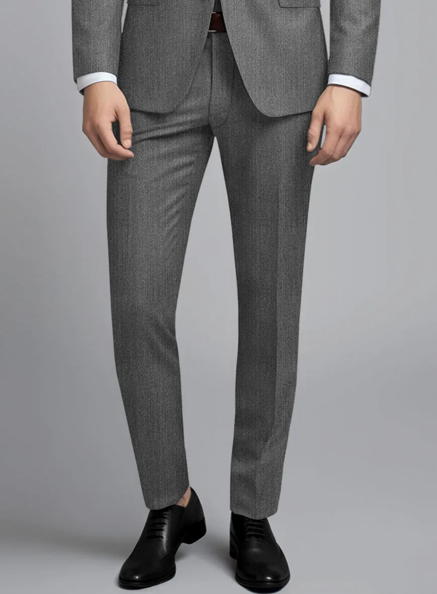 Cavalry Twill Gray Wool Pants