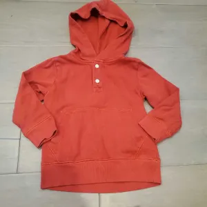 Crew cuts red hooded kangaroo pocket sweatshirt long sleeve 3T