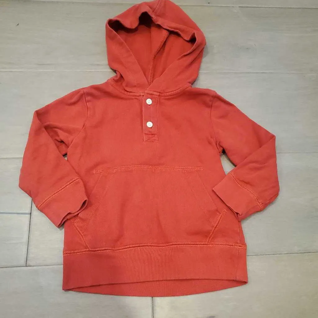 Crew cuts red hooded kangaroo pocket sweatshirt long sleeve 3T
