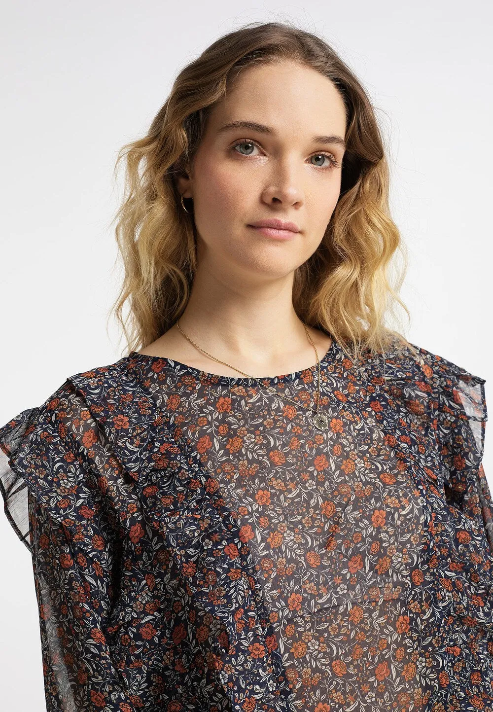 Dreimaster blouse, cobalt blue