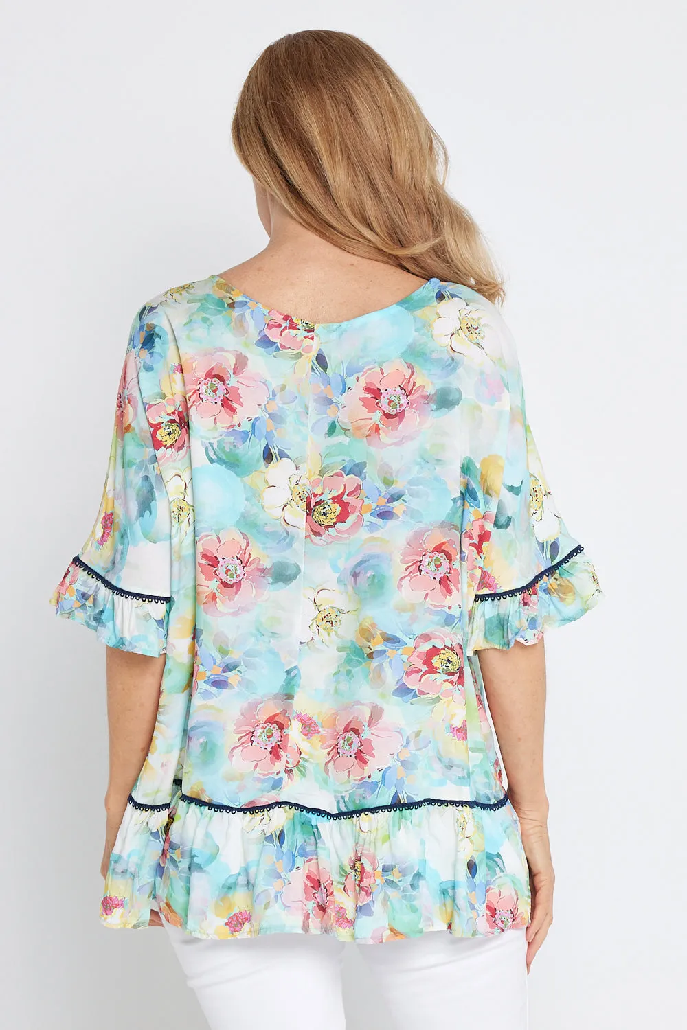Electra Top - Morning Dew Floral