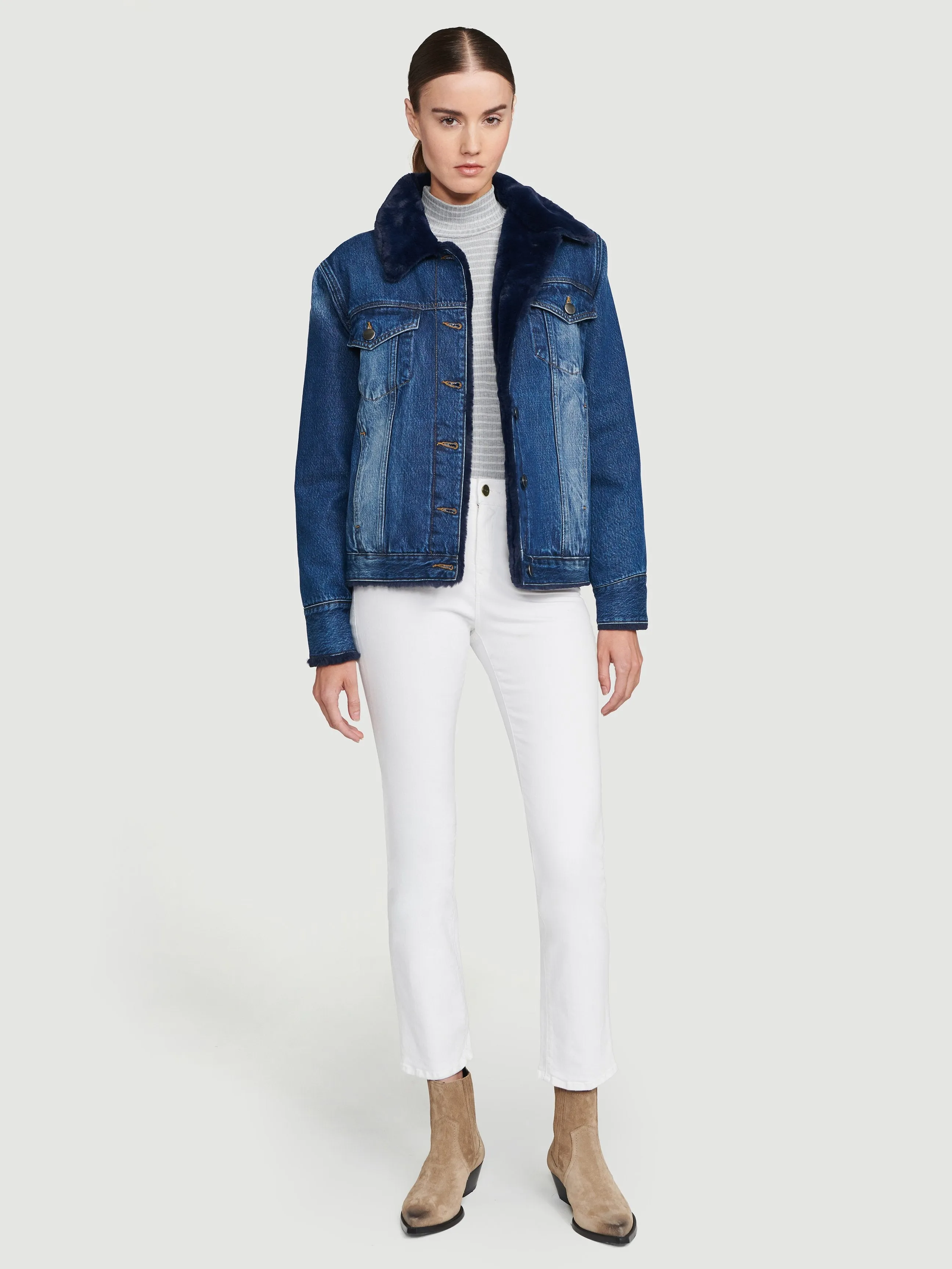 Faux Fur Lined Jacket -- Halldale
