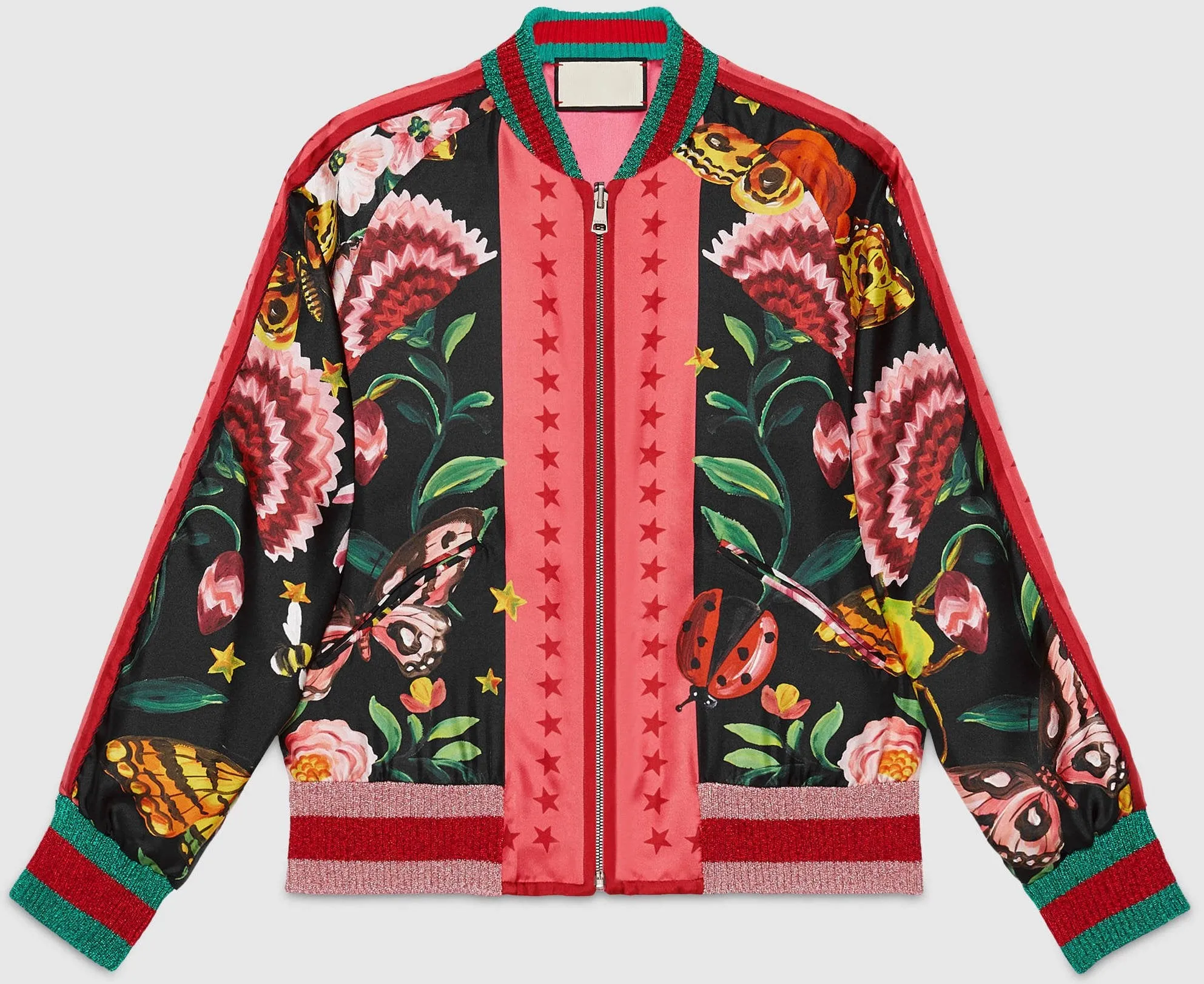 Garden Exclusive Printed Bomber Jacket- Multi Colored