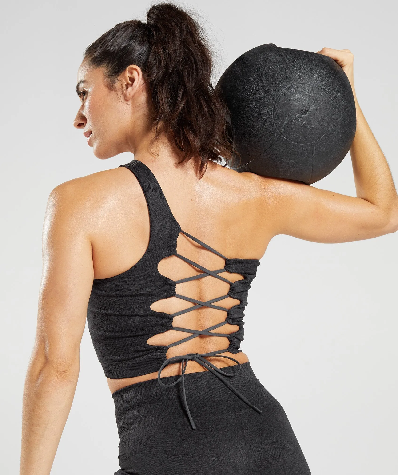 Gymshark Adapt Camo Tank - Lava | Black/Onyx Grey