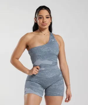 Gymshark Adapt Camo Tank - Lava | River Stone Grey/Evening Blue