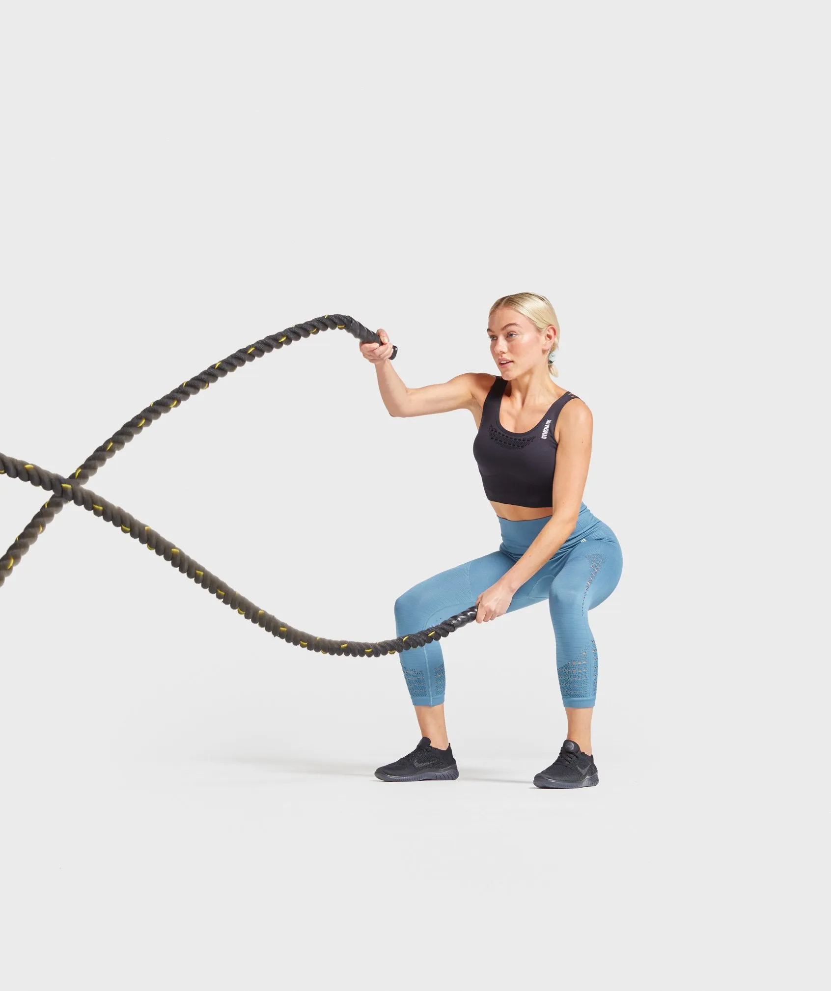 Gymshark Energy  Seamless Crop Top - Black