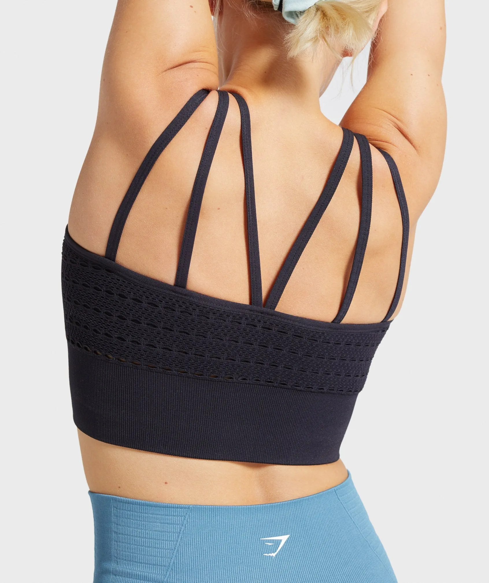 Gymshark Energy  Seamless Crop Top - Black