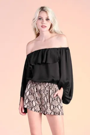 Hammered Satin Top