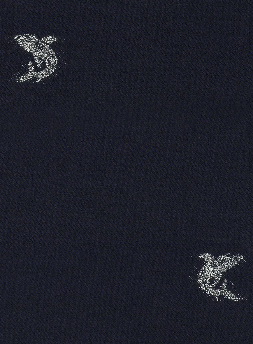 Italian Blue Fish Wool Pants
