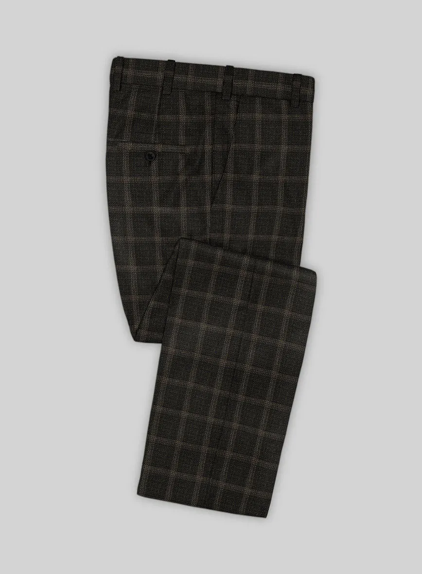Italian Murano Ando Wool Linen Silk Pants