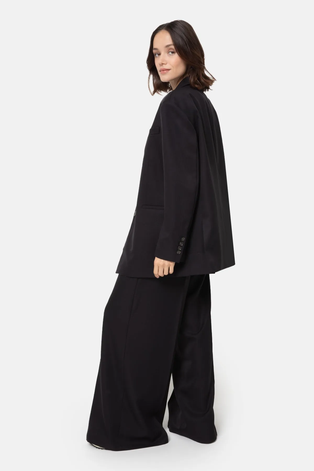 Julian Oversized Single Breasted Blazer | Black