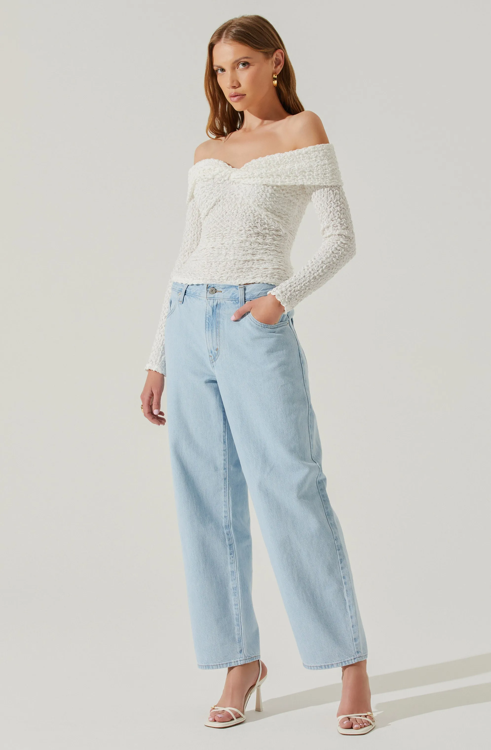 Kendy Off Shoulder Long Sleeve Top