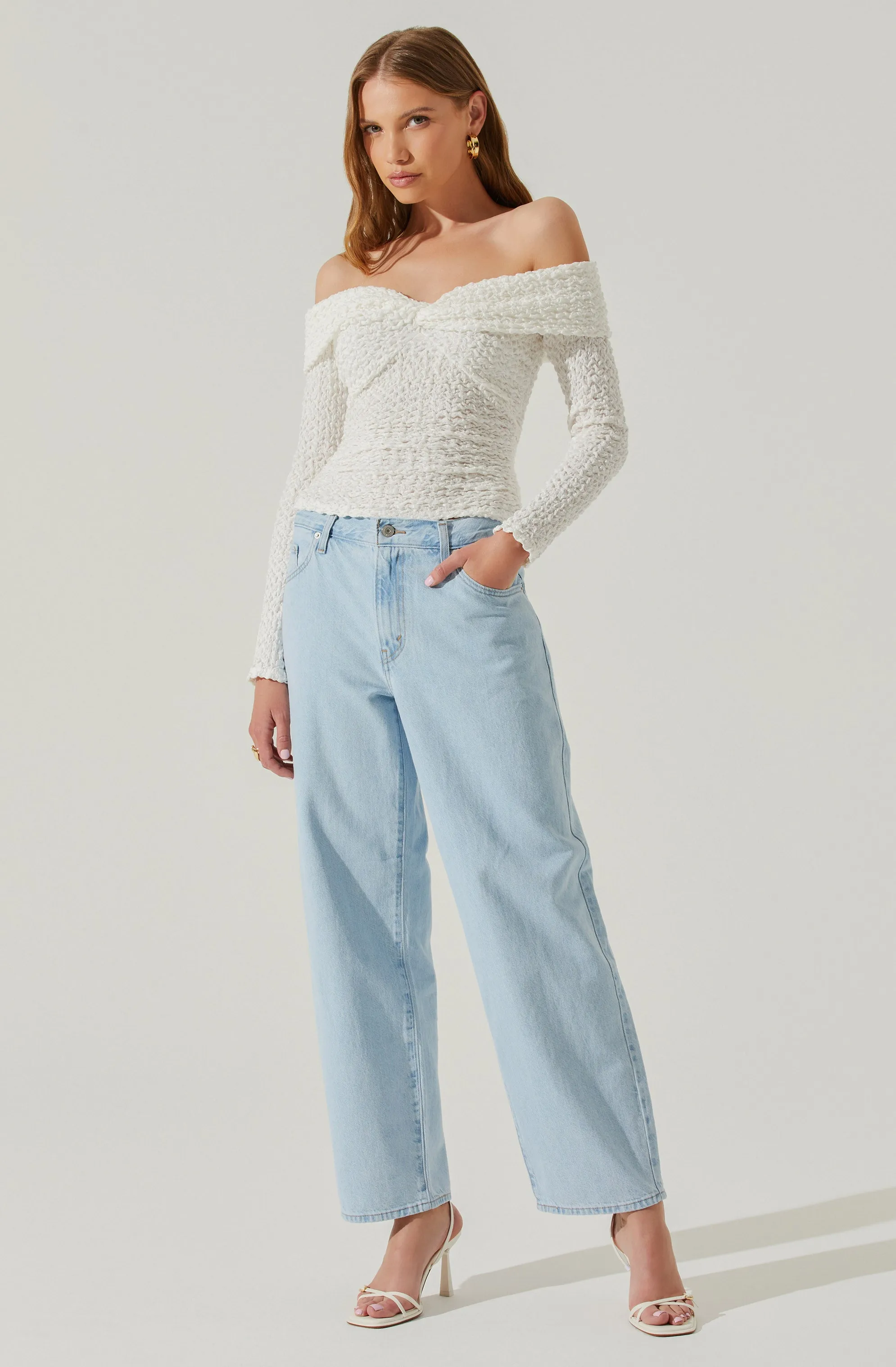 Kendy Off Shoulder Long Sleeve Top