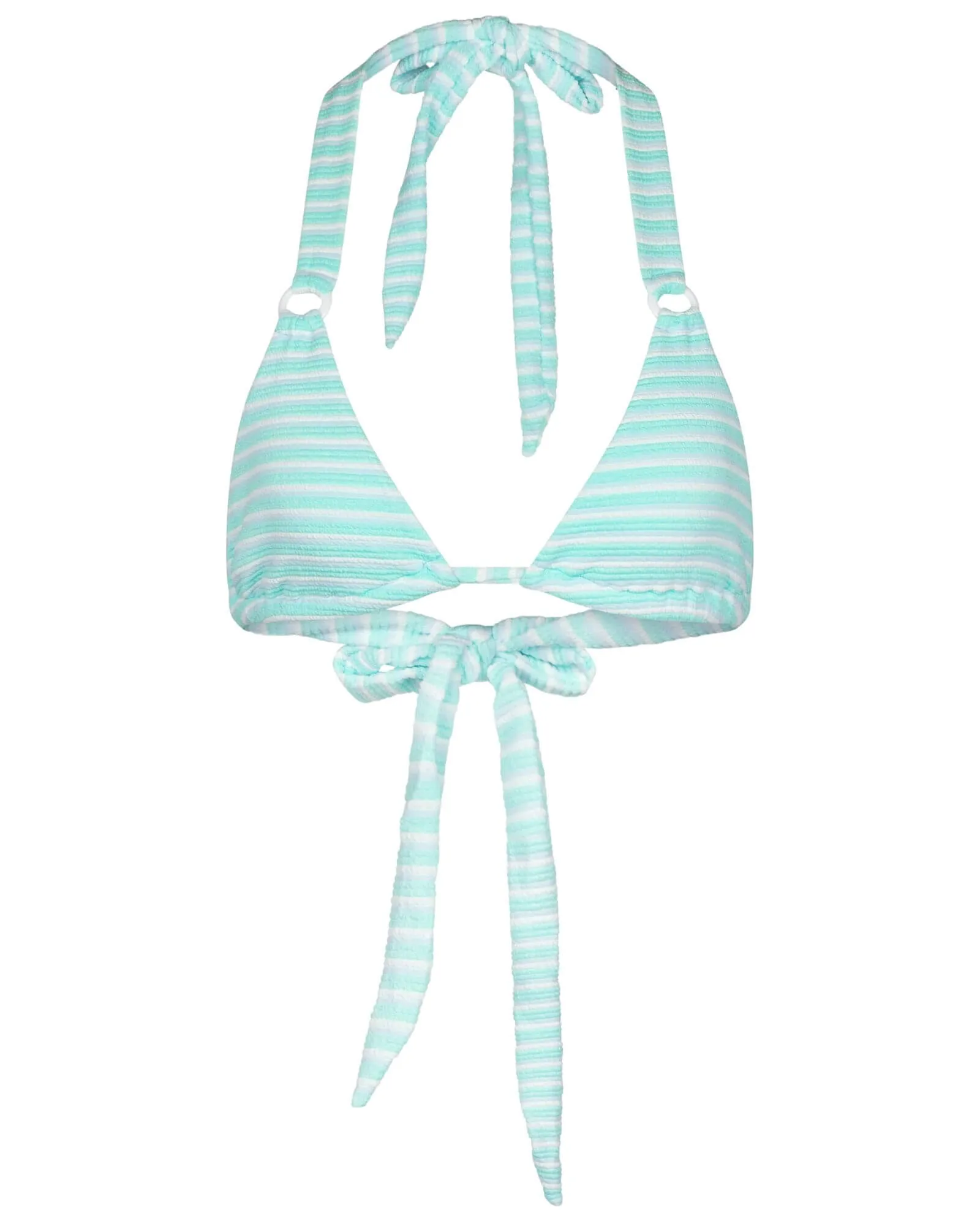 Kiana top - Stripped blue aqua