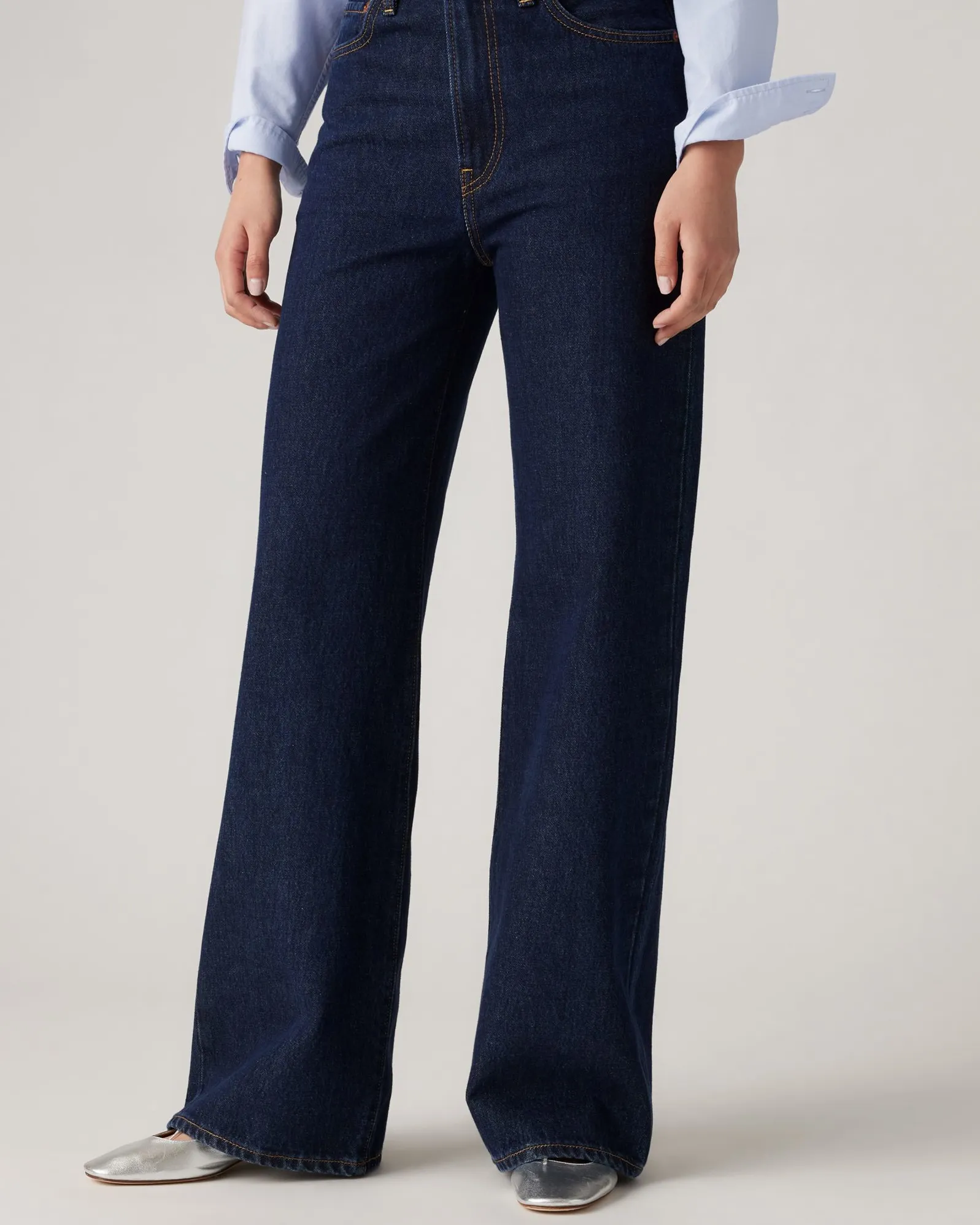 Levi's® Womens Ribcage Wide Leg Jeans - Shaded View