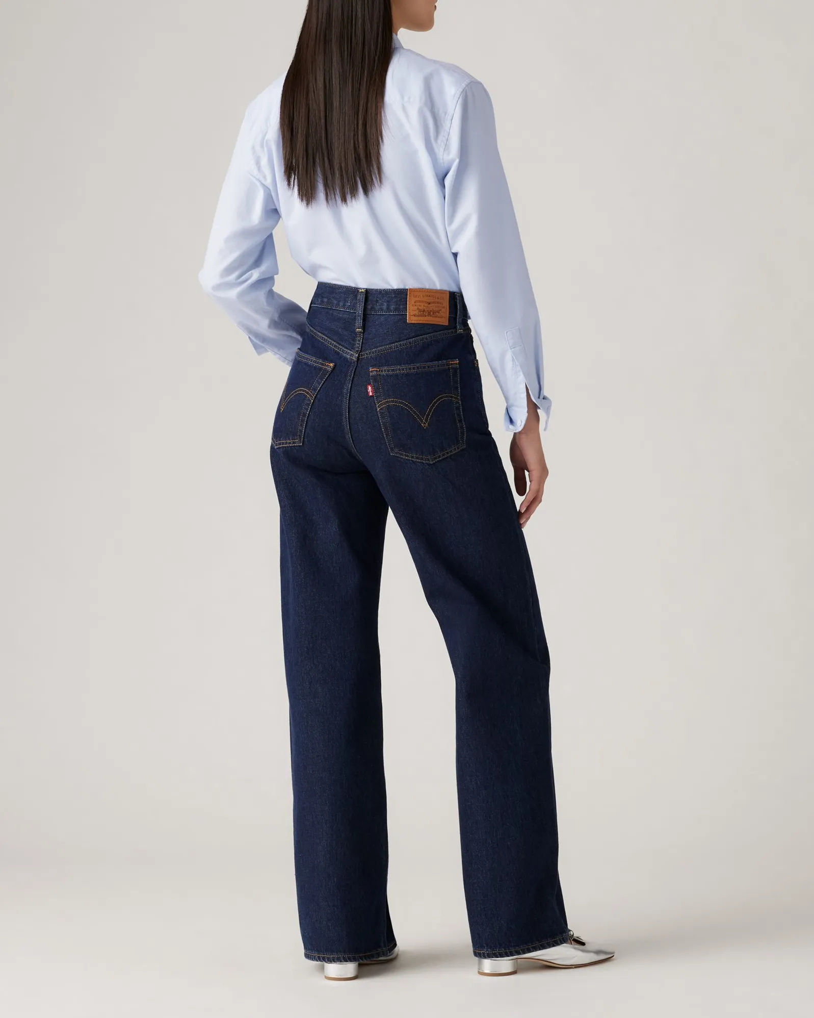 Levi's® Womens Ribcage Wide Leg Jeans - Shaded View