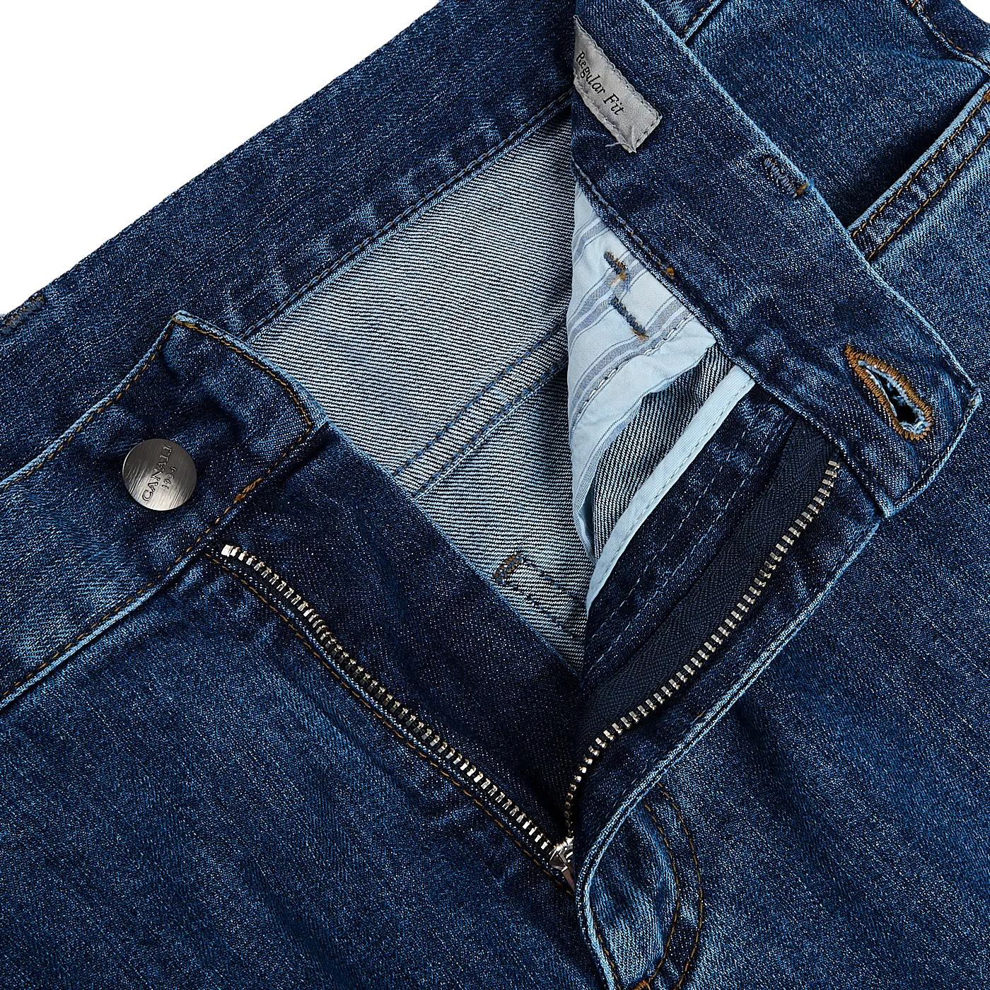 Light Blue Cotton Stretch Jeans