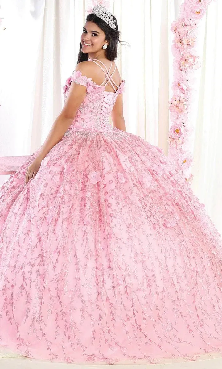LK172 - Cold Shoulder Quinceanera Ballgown
