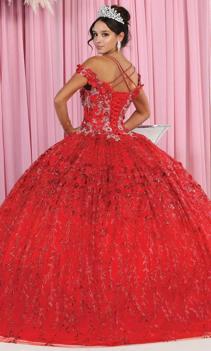 LK172 - Cold Shoulder Quinceanera Ballgown