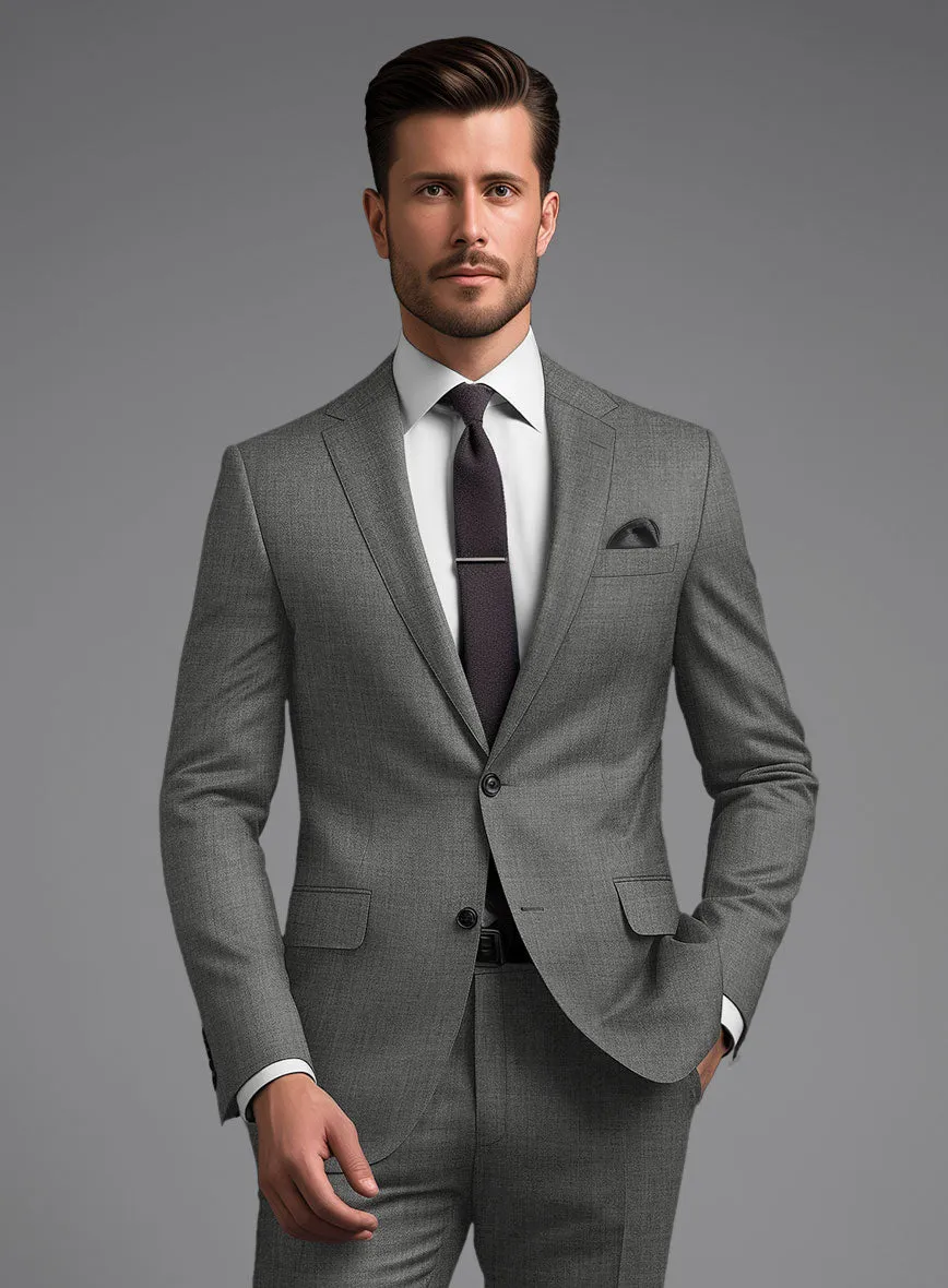Marco Stretch Worsted Gray Wool Jacket