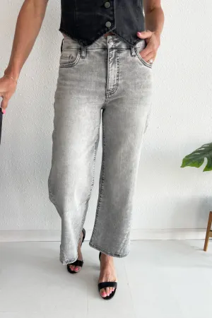 Meg High Rise Fab Ab Wide Leg Back Forward Clean Hem