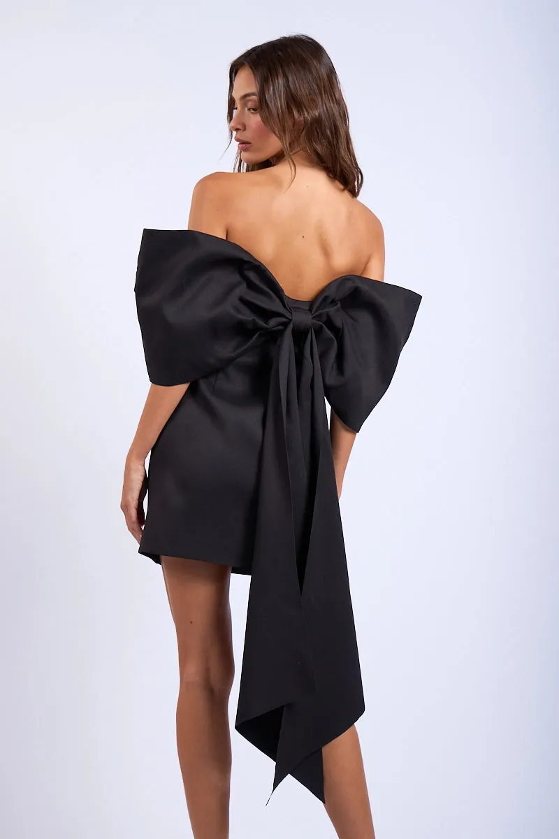 Off-Shoulder Bow Mini