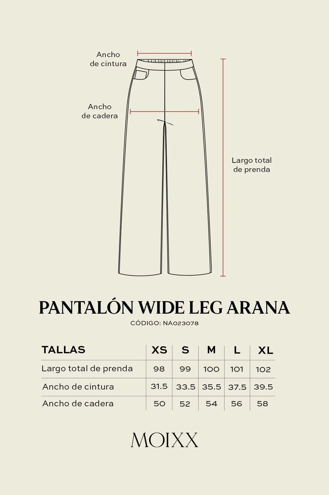 Pantalon Wide Leg Arana