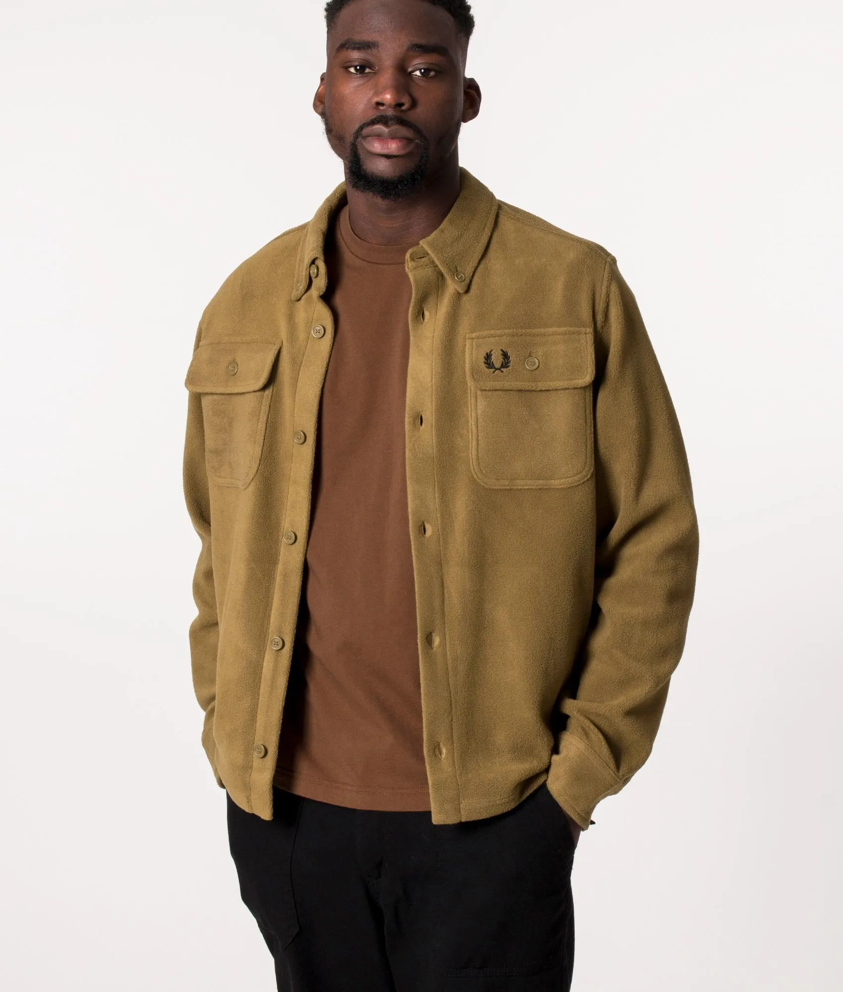 Relaxed Fit Reverse Fleeceback Overshirt