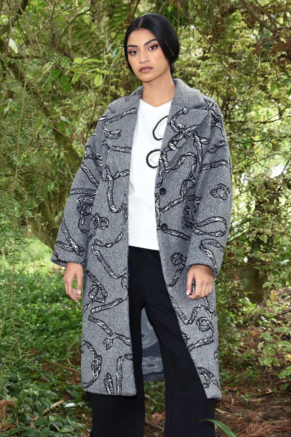 Rope and Glory Coat - Grey