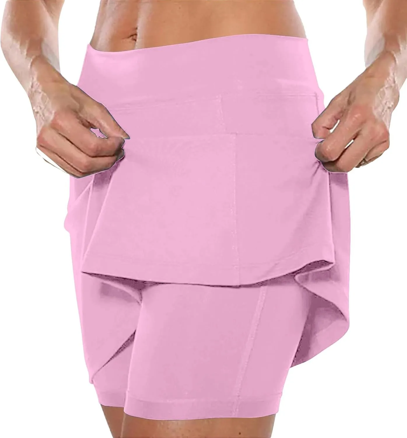Skorts for Woman Dressy Casual High Waist Tennis Skirt Athletic Golf Skorts with Pockets Summer Gym Workout Outfits