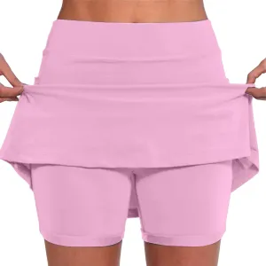 Skorts for Woman Dressy Casual High Waist Tennis Skirt Athletic Golf Skorts with Pockets Summer Gym Workout Outfits