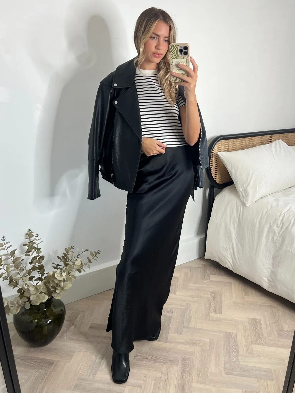 Stripe Black & White Cotton T shirt