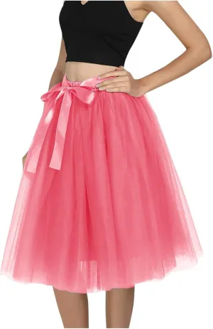 Table Skirt Casual Versatile Stretchy Women's Flared Skater A-line Skirt Mini Skirt Overall Dresses for Women