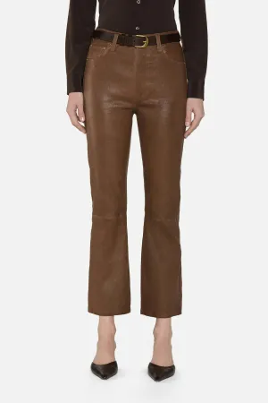 The Leather Reboot Crop Cedar