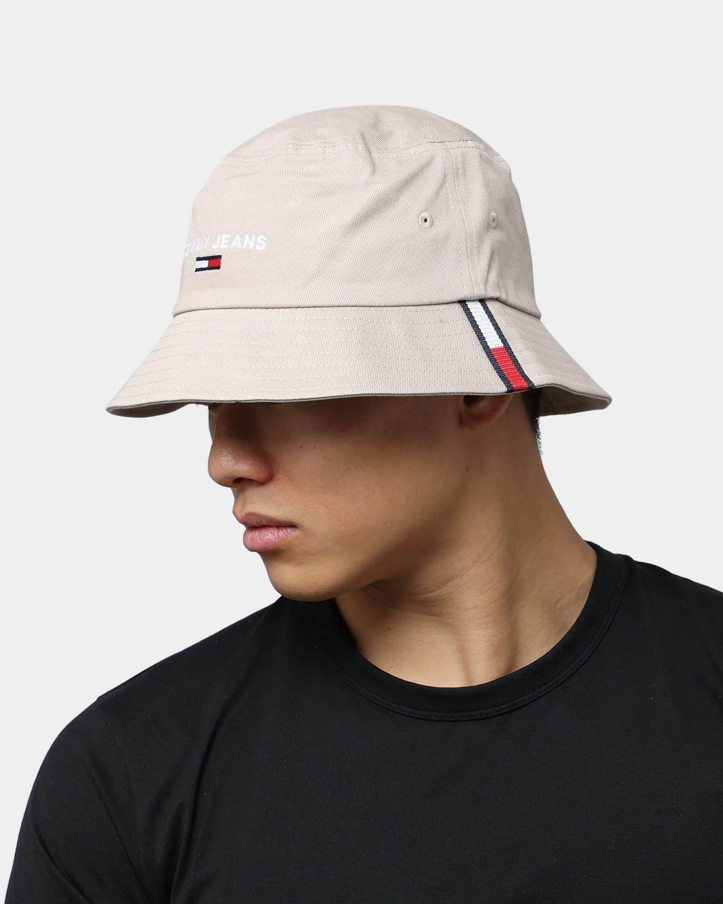 Tommy Jeans Men's Sport Bucket Hat Soft Beige